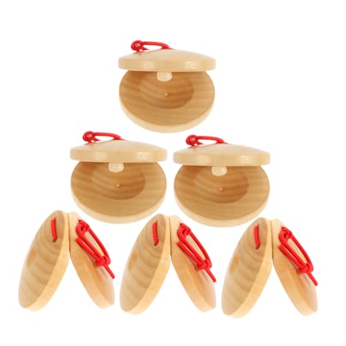 Beaupretty 6 Stück Teiliges Kleine Handgehaltene Holz Kastagnetten für Musikinstrumente Rhythmusspielzeug zur Musikalischen Früherziehung und Entwicklung der Klangfähigkeiten Beaupretty 6 Stück Teiliges Kleine Handgehaltene Holz Kastagnetten für Musikinstrumente Rhythmusspielzeug zur Musikalischen Früherziehung und Entwicklung der Klangfähigkeiten von Beaupretty