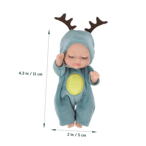 Beaupretty 6 Stück Teiliges Kleine Mini Reborn Dolls mit Tierischen Schlafkleidern Realistische Kleine Babypuppen für Mädchen Weiches Material Sammelspielzeug und Schlafbegleiter Beaupretty 6 Stück Teiliges Kleine Mini Reborn Dolls mit Tierischen Schlafkleidern Realistische Kleine Babypuppen für Mädchen Weiches Material Sammelspielzeug und Schlafbegleiter von Beaupretty