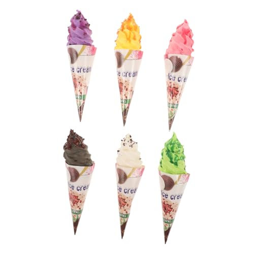 Beaupretty 6 Stück Teiliges Künstliche Eistüten Kühlschrankmagnete Eiswaffel Modell Dekoration Wiederverwendbar als Fotorequisite und Praktische Notizhalterung für Zuhause und Laden Beaupretty 6 Stück Teiliges Künstliche Eistüten Kühlschrankmagnete Eiswaffel Modell Dekoration Wiederverwendbar als Fotorequisite und Praktische Notizhalterung für Zuhause und Laden von Beaupretty