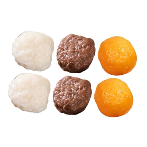 Beaupretty 6 Stück Teiliges Künstliche Hotpot Fleischbällchen Dekor Realistische Spiellebensmittel Fleischbällchen für Küchendekoration Fotografie Requisite Restaurant Schaufenster Attraktion von Beaupretty