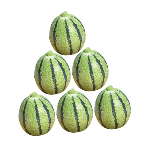 Beaupretty 6 Stück Teiliges Künstliche Mini Wassermelonen aus Resin Realistische Miniaturfrüchte für Puppenhaus Tischdekoration und Fotorequisiten Farbenfrohe Mini Obstmodelle mit Glatter Beaupretty 6 Stück Teiliges Künstliche Mini Wassermelonen aus Resin Realistische Miniaturfrüchte für Puppenhaus Tischdekoration und Fotorequisiten Farbenfrohe Mini Obstmodelle mit Glatter von Beaupretty