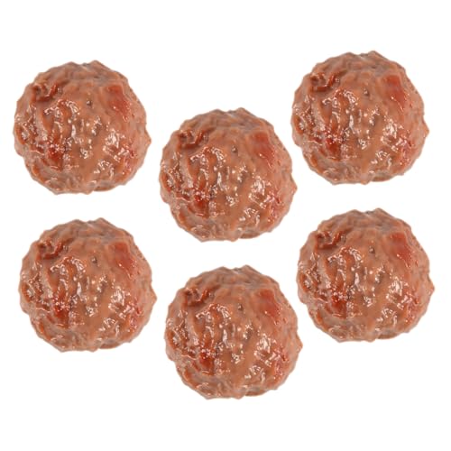 Beaupretty 6 Stück Teiliges Künstliche Rindfleischbällchen Deko aus PVC für Küche Fotografie und Party Requisiten Lebensechte Simulation von Fleischbällchen Beaupretty 6 Stück Teiliges Künstliche Rindfleischbällchen Deko aus PVC für Küche Fotografie und Party Requisiten Lebensechte Simulation von Fleischbällchen von Beaupretty