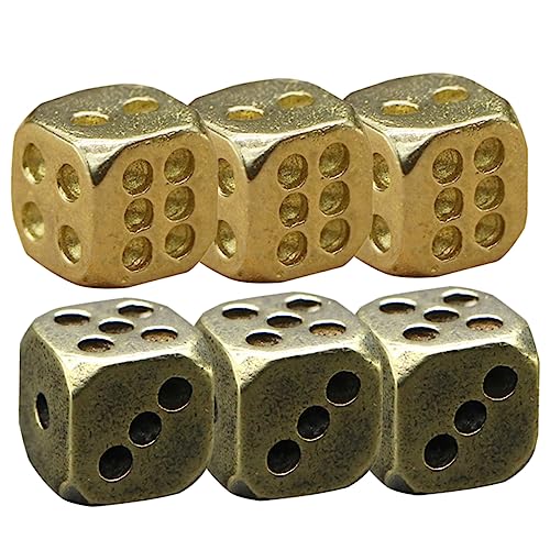 Beaupretty 6 Stück Teiliges Kupfer Würfelset Retro Design Vielseitige Würfel für Rollenspiele Partyzubehör Vintage Spielwürfel Zubehör für Brettspiele und Barspaß Beaupretty 6 Stück Teiliges Kupfer Würfelset Retro Design Vielseitige Würfel für Rollenspiele Partyzubehör Vintage Spielwürfel Zubehör für Brettspiele und Barspaß von Beaupretty