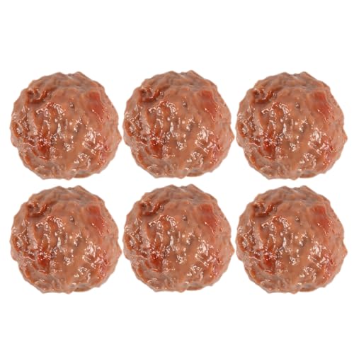 Beaupretty 6 Stück Teiliges Lebensechte Fake Beef Meatball Modell aus PVC für Fotografie Dekoration und Supermarktpräsentation Künstliche Lebensmittelattrappe für Küche und Restaurant Beaupretty 6 Stück Teiliges Lebensechte Fake Beef Meatball Modell aus PVC für Fotografie Dekoration und Supermarktpräsentation Künstliche Lebensmittelattrappe für Küche und Restaurant von Beaupretty