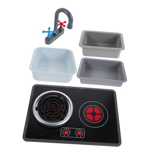 Beaupretty 6 Stück Teiliges Mini Küchen Spielset mit Realistischer Induktionskochplatte Wasserhahn und Spüle in Quadratischer und Rechteckiger Ausführung mit Sound und Lichteffekten für Beaupretty 6 Stück Teiliges Mini Küchen Spielset mit Realistischer Induktionskochplatte Wasserhahn und Spüle in Quadratischer und Rechteckiger Ausführung mit Sound und Lichteffekten für von Beaupretty