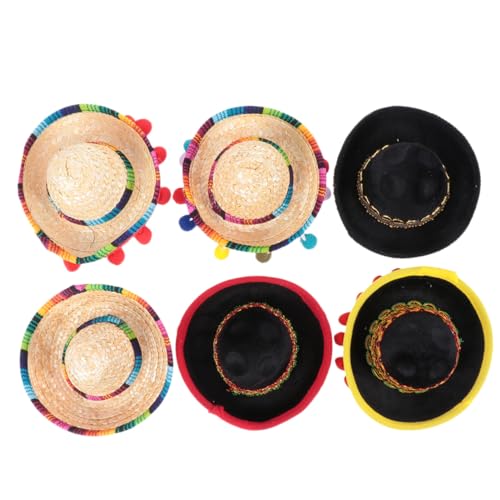 Beaupretty 6 Stück Teiliges Mini Sombrero Haarreif Mexikanischer Partyhut Leicht für Erwachsene Mexikanische Themenfeier Festival Kopfschmuck Lustiges Accessoire Beaupretty 6 Stück Teiliges Mini Sombrero Haarreif Mexikanischer Partyhut Leicht für Erwachsene Mexikanische Themenfeier Festival Kopfschmuck Lustiges Accessoire von Beaupretty