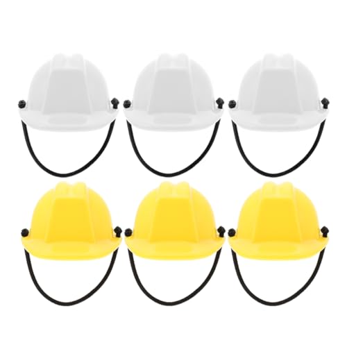 Beaupretty 6 Stück Teiliges Miniatur Bauhelm Modell für Puppen Sicherheitshelme Weiß und Gelb für Kreative und Puppenhaus Dekoration Beaupretty 6 Stück Teiliges Miniatur Bauhelm Modell für Puppen Sicherheitshelme Weiß und Gelb für Kreative und Puppenhaus Dekoration von Beaupretty