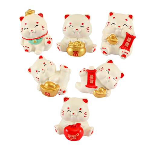 Beaupretty 6 Stück Teiliges Miniatur Glückskatze aus Langlebigem Resin Vielseitige Mini Figur zur Dekoration von Puppenhaus Garten Auto und Kuchen Kompakt und Bruchsicher Chinesische Beaupretty 6 Stück Teiliges Miniatur Glückskatze aus Langlebigem Resin Vielseitige Mini Figur zur Dekoration von Puppenhaus Garten Auto und Kuchen Kompakt und Bruchsicher Chinesische von Beaupretty