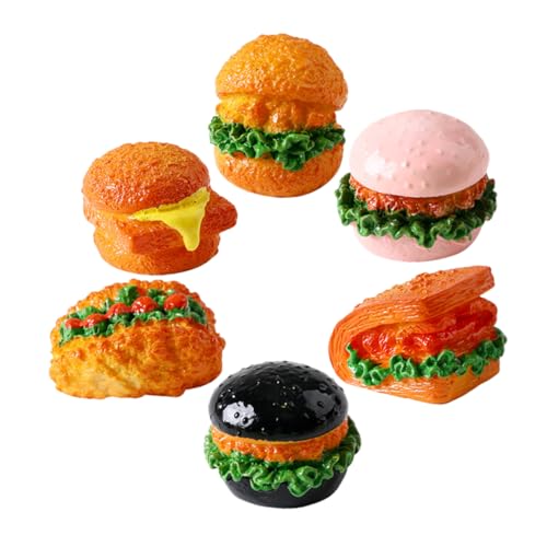 Beaupretty 6 Stück Teiliges Miniatur Hamburger Realistische Lebensmitteldekoration Puppenhaus Zubehör Kunstvolle Resin Attrappe Burger Modelle für DIY Beaupretty 6 Stück Teiliges Miniatur Hamburger Realistische Lebensmitteldekoration Puppenhaus Zubehör Kunstvolle Resin Attrappe Burger Modelle für DIY von Beaupretty