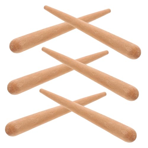 Beaupretty 6 Stück Teiliges Natürliche Holzstäbe Percussion Instrument Musik Rhythmussticks Sicher Geruchlos für Rhythmuslernen und Kinderspiele von Beaupretty