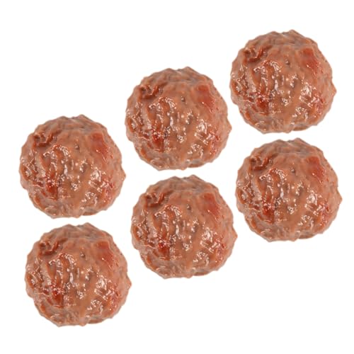 Beaupretty 6 Stück Teiliges PVC Fake Beef Meatball Modell Langlebig Verschleißfest Realistische Fleischbällchen Requisiten für Restaurant Hotel Museum Küchen Dekoration und Fotoshooting Beaupretty 6 Stück Teiliges PVC Fake Beef Meatball Modell Langlebig Verschleißfest Realistische Fleischbällchen Requisiten für Restaurant Hotel Museum Küchen Dekoration und Fotoshooting von Beaupretty