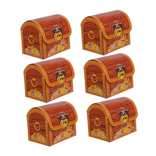 Beaupretty 6 Stück Teiliges Piraten Schatzkisten Leichte Süßigkeiten Geschenkboxen für Halloween Geburtstag Partydeko für Bonbons Kleine Geschenke Praktische Mitgebsel Verpackung Beaupretty 6 Stück Teiliges Piraten Schatzkisten Leichte Süßigkeiten Geschenkboxen für Halloween Geburtstag Partydeko für Bonbons Kleine Geschenke Praktische Mitgebsel Verpackung von Beaupretty