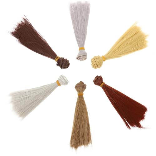 Beaupretty 6 Stück Teiliges Puppenhaar Gerade Hitzebeständig für DIY Puppenfrisuren Lebensnah und Vielseitig Verschiedene Längen Einfach zu Schneiden und Stylen Perfektes Zubehör für Beaupretty 6 Stück Teiliges Puppenhaar Gerade Hitzebeständig für DIY Puppenfrisuren Lebensnah und Vielseitig Verschiedene Längen Einfach zu Schneiden und Stylen Perfektes Zubehör für von Beaupretty