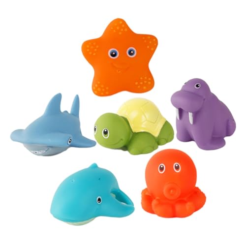 Beaupretty 6 Stück Teiliges Set Badewannenspielzeug für Junge Mädchen Wasserspritzende Tiere mit Farbwechsel Funktion Fördert Kreativität und Spielspaß Beim Baden für Kleinkinder und Eltern Beaupretty 6 Stück Teiliges Set Badewannenspielzeug für Junge Mädchen Wasserspritzende Tiere mit Farbwechsel Funktion Fördert Kreativität und Spielspaß Beim Baden für Kleinkinder und Eltern von Beaupretty