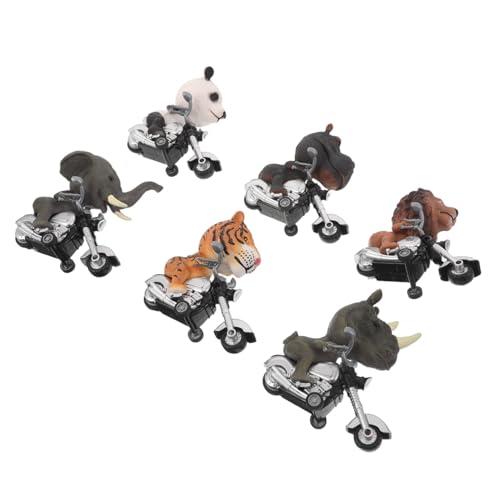 Beaupretty 6 Stück Teiliges Set Friktionsbetriebene mit Rückziehmotor Realistische Dinosaurier-motorradspielzeuge für Batteriefrei Robust für Innen Außenspiel von Beaupretty