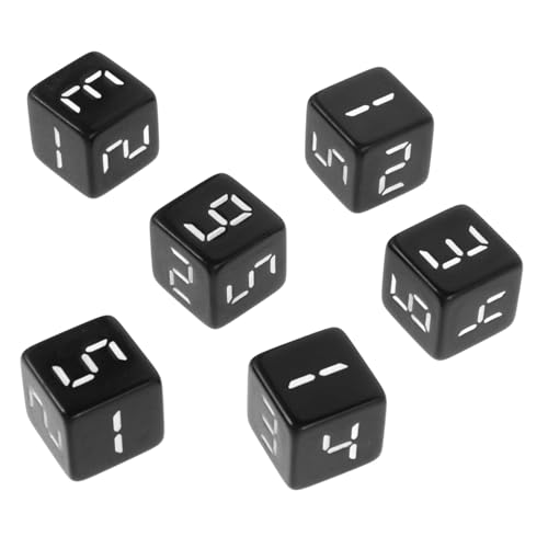 Beaupretty 6 Stück Teiliges Set Kompakte Kleine Zahlenwürfel aus Widerstandsfähigem Harz Vielseitiges Brettspiel zubehör für Familienunterhaltung und Numerischen Unterricht Portable Würfel von Beaupretty