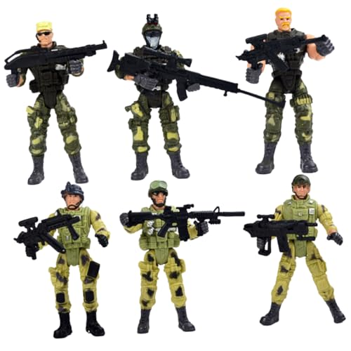 Beaupretty 6 Stück Teiliges Special Forces Actionfiguren Bewegliche Arme und Beine Interaktives Militärspielzeug für Jungen Mädchen Langlebig und Sicher Fördert Spielerisch und Spaß Beaupretty 6 Stück Teiliges Special Forces Actionfiguren Bewegliche Arme und Beine Interaktives Militärspielzeug für Jungen Mädchen Langlebig und Sicher Fördert Spielerisch und Spaß von Beaupretty