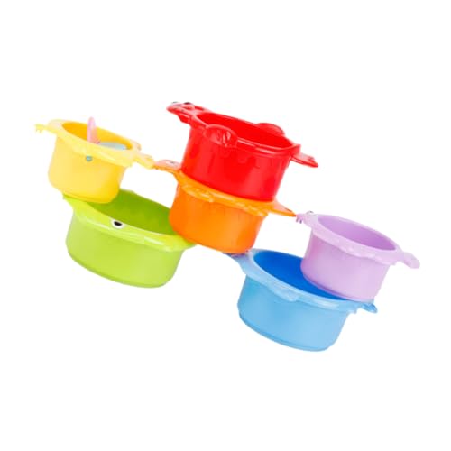 Beaupretty 6 Stück Teiliges Stapelbecher Set Badespielzeug aus Leichtem mit Glatter Oberfläche Farbenfrohe Ozeanmotivierte Nesting Cups für Kleinkinder Hand Auge Koordination und Beaupretty 6 Stück Teiliges Stapelbecher Set Badespielzeug aus Leichtem mit Glatter Oberfläche Farbenfrohe Ozeanmotivierte Nesting Cups für Kleinkinder Hand Auge Koordination und von Beaupretty