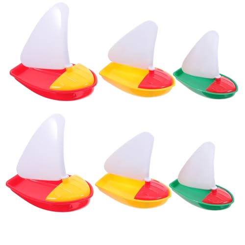 Beaupretty 6 Stück Teiliges Strandspielzeug Segelboote Wasserspielzeug für Pool und Meer Leicht und Tragbar für Outdoor Strandparty und Badespaß Zufällige Farbe von Beaupretty