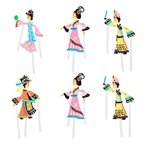 Beaupretty 6 Stück Teiliges Traditionelle Chinesische Schattenpuppen Handgefertigte DIY Spielzeuge für Kreativmaterialien Vorstellungskraft und Handfertigkeiten für Puppentheater und Beaupretty 6 Stück Teiliges Traditionelle Chinesische Schattenpuppen Handgefertigte DIY Spielzeuge für Kreativmaterialien Vorstellungskraft und Handfertigkeiten für Puppentheater und von Beaupretty
