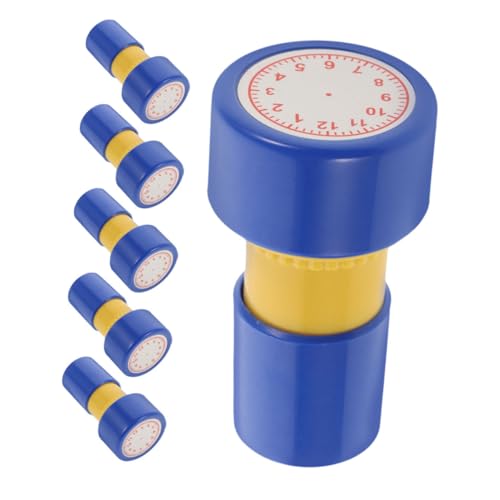 Beaupretty 6 Stück Teiliges Uhrzeit Lernstempel für Selbstfärbende Stempel für Uhrenerkennung Pädagogisches für Unterricht Hause für Gruppenaktivitäten und Kreative Beaupretty 6 Stück Teiliges Uhrzeit Lernstempel für Selbstfärbende Stempel für Uhrenerkennung Pädagogisches für Unterricht Hause für Gruppenaktivitäten und Kreative von Beaupretty