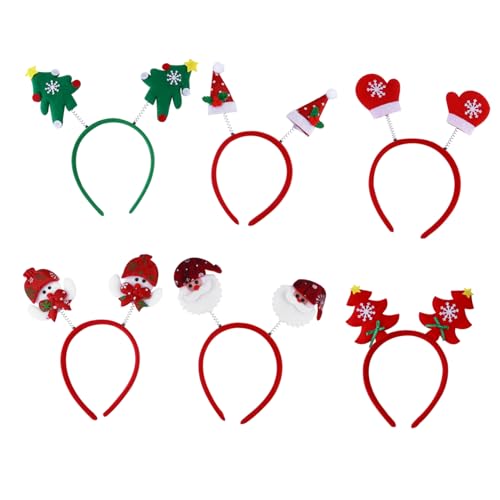 Beaupretty 6 Stück Teiliges Weihnachts Haarreif mit Rentier und Schneemann Geweih Festliche Haarband Accessoires für Weihnachtsfeiern Unisex Party Kopfschmuck für Erwachsene Beaupretty 6 Stück Teiliges Weihnachts Haarreif mit Rentier und Schneemann Geweih Festliche Haarband Accessoires für Weihnachtsfeiern Unisex Party Kopfschmuck für Erwachsene von Beaupretty