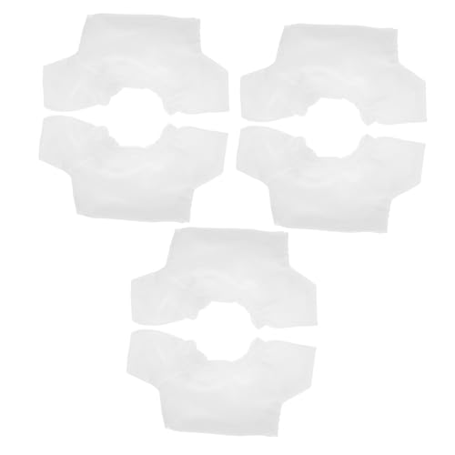 Beaupretty 6 Stück Teiliges Weiße Bärenshirts aus Weichem Material Basic mit Rundhalsausschnitt Bequeme und Stilvolle Kleidung für Kleine Plüschtiere und Puppen von Beaupretty