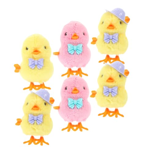 Beaupretty 6 Stück Teiliges Wind Up Küken Bunte Plüschküken mit Aufziehfunktion Lustige Osterkorb Füller für Kuschelige Hüpfküken für Ostern und Kindergeburtstag Beaupretty 6 Stück Teiliges Wind Up Küken Bunte Plüschküken mit Aufziehfunktion Lustige Osterkorb Füller für Kuschelige Hüpfküken für Ostern und Kindergeburtstag von Beaupretty