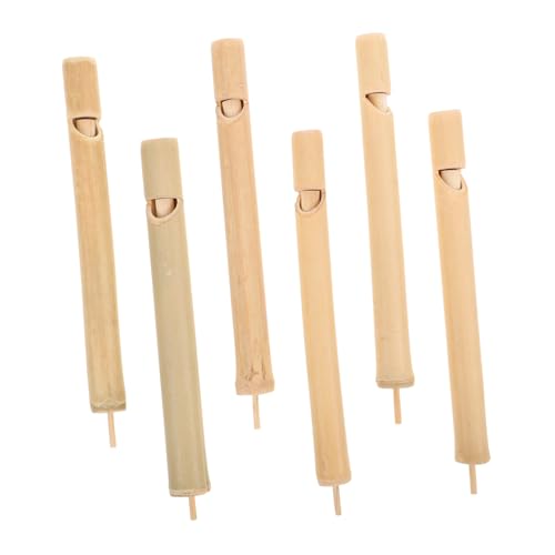 Beaupretty 6 Stück Vogelpfeifen Holzflöten Musikinstrumente Realistische Vogelrufe Lernspielzeug Für Naturerlebnisse Outdoor Spielspaß von Beaupretty