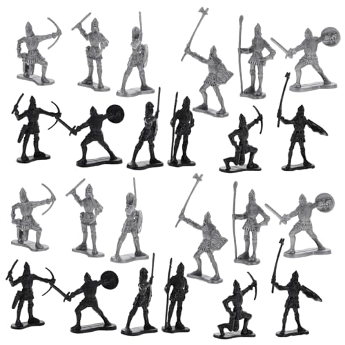 Beaupretty 60 Stück Antike Soldaten Figuren Mittelalterliche Krieger Action Figuren Detailreiche Modellspielzeuge für Sammler und Geschichtsbegeisterte von Beaupretty