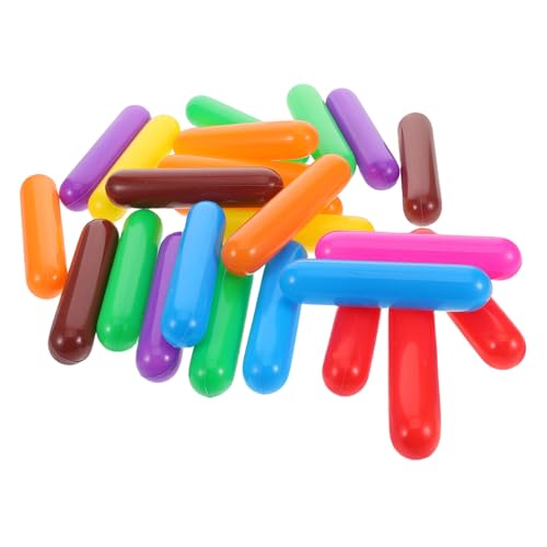 Beaupretty 60 Stück Dicke Bunte Streifen Ozeanbälle Sichere Plastik Ballspielzeuge für Junge Mädchen für Pool Spielzelt Kinderparty und Outdoor Spiele Strapazierfähig und Kinderfreundlich von Beaupretty