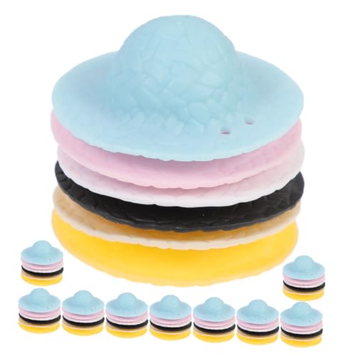 Beaupretty 60 Stück Mini Strohhüte Bunte Miniatur Hüte Puppenzubehör DIY Basteln Partydekoration Hautfreundlich Langlebig Für Foto Requisiten und Spiel von Beaupretty
