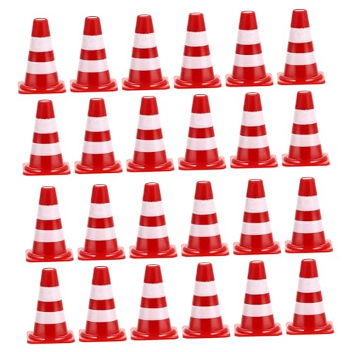 Beaupretty 60 Stück Teiliges Verkehrsschild Spielset mit Leuchtenden Absperrhütchen Wetterfest und Robust Pädagogisches Straßenverkehrs für Verkehrs und Straßensicherheitserziehung von Beaupretty