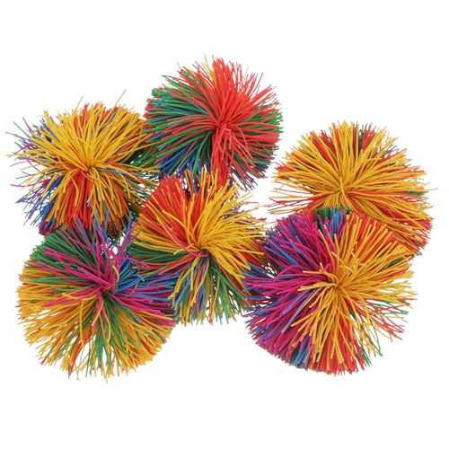 Beaupretty 6Stücke Bunter Silikon Flauschiges Springendes Stressabbau für Zufällige Farben für Sensorisches und Motorikförderung von Beaupretty