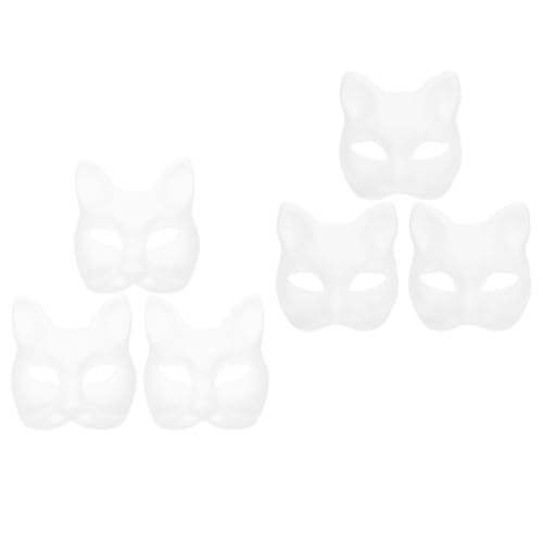Beaupretty 6Stücke DIY Tiermasken Unbemalte Fuchs Katzenmasken für Kreative Bastelprojekte für Cosplay Partys Beaupretty 6Stücke DIY Tiermasken Unbemalte Fuchs Katzenmasken für Kreative Bastelprojekte für Cosplay Partys von Beaupretty