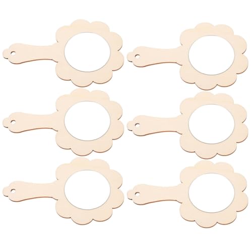 Beaupretty 6Stücke Hölzerne Kleine DIY Spiegel für Unvollendete Holz Kosmetikspiegel zum Basteln und Gestalten für Kreative Projekte für Jungen und Mädchen Beaupretty 6Stücke Hölzerne Kleine DIY Spiegel für Unvollendete Holz Kosmetikspiegel zum Basteln und Gestalten für Kreative Projekte für Jungen und Mädchen von Beaupretty