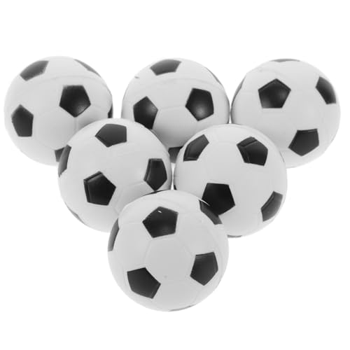Beaupretty 6Stücke Mini Fußball Quetschbälle Stressball für Erwachsene Weiche PU Materialien zum Entspannen für Partys von Beaupretty