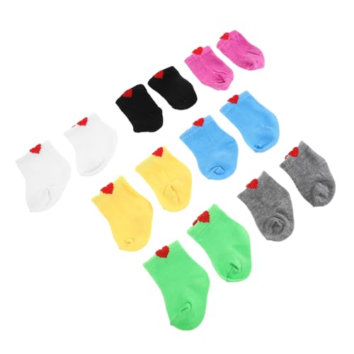 Beaupretty 7 Paar Babypuppensocken – Mini-socken-Accessoires – Mehrfarbige 18-Zoll-amerikanische Puppenkleidung Für Spielfiguren, Actionfiguren, Requisiten Beaupretty 7 Paar Babypuppensocken – Mini-socken-Accessoires – Mehrfarbige 18-Zoll-amerikanische Puppenkleidung Für Spielfiguren, Actionfiguren, Requisiten von Beaupretty
