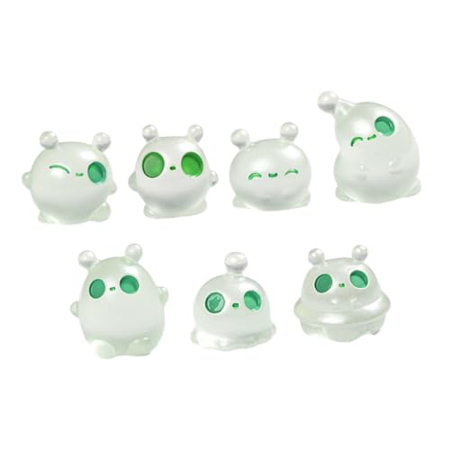 Beaupretty 7 Stück Leuchtende Miniatur Figuren Teiliges DIY für Micro Landschaft Schreibtisch und Party Dekoration Kreative Nachtlicht Deko für Kinderzimmer und Büro von Beaupretty