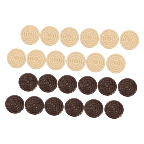 Beaupretty 72 Stück Teiliges Holz Schachfiguren und Dame Spielsteine Zubehör für Brettspiele Runde Holzspielstücke Dunkelbraun für Erwachsene für Spieleabende und Kreative Projekte Beaupretty 72 Stück Teiliges Holz Schachfiguren und Dame Spielsteine Zubehör für Brettspiele Runde Holzspielstücke Dunkelbraun für Erwachsene für Spieleabende und Kreative Projekte von Beaupretty