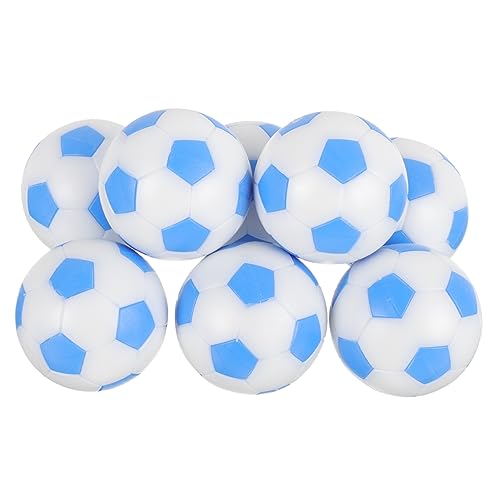 Beaupretty 8 Stück Mini Tischfußball Bälle Ersatzkugeln für Tischfußballspiele Himmelblau und Weiß für Schreibtischspiele und Freizeitaktivitäten von Beaupretty