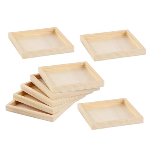 Beaupretty 8 Stück Montessori Puzzle Organizer für Sortierung und Aufbewahrung für Zuhause und Reisen Stabil und Tragbar von Beaupretty