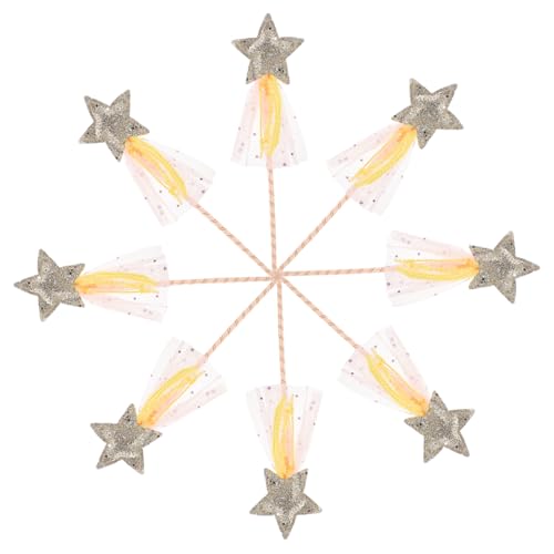 Beaupretty 8stücke Teilige Feenstäbe Für Mädchen Glitzer Stern- Junge Mädchen-Cosplay-Accessoires Für Bühnenauftritte Prinzessinnen-Party-kostüm-Requisiten Fantasievoll von Beaupretty