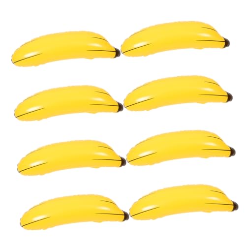 Beaupretty 8 Stück Teiliges Aufblasbare Gelbe Bananen Partydeko für Junggesellinnenabschied Indoor Outdoor Leichte Fotorequisiten und Vielseitige Spiele für Geburtstagsfeiern von Beaupretty