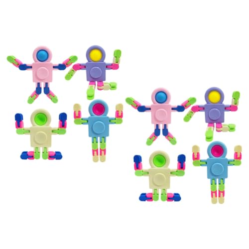 Beaupretty 8 Stücke Sensorisches Zappeln Spielzeug für Kinder Roboter Selbstgemacht Spielzeug Verformbares Hand Sensorikspielzeug Büro Dekompression Eltern Kind Aktivitäten von Beaupretty