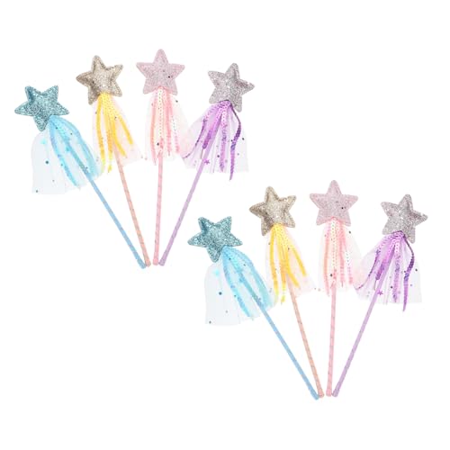 Beaupretty 8 Stück Teiliges DIY Zauberstab für Mädchen Bunte Magische Feenstäbe in Violett Blau Gold und Kreatives Bastelspielzeug Fantasie und Spaß bei Kindergeburtstagen von Beaupretty
