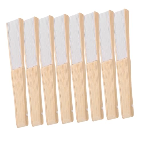 Beaupretty 8stücke Weiße Papierfächer Für Diy-kunst Partydekorationen Outdoor-events Und Kulturelle Entdeckung Blanko-fächer Aus Papier Für Heimwerkerprojekte Und von Beaupretty