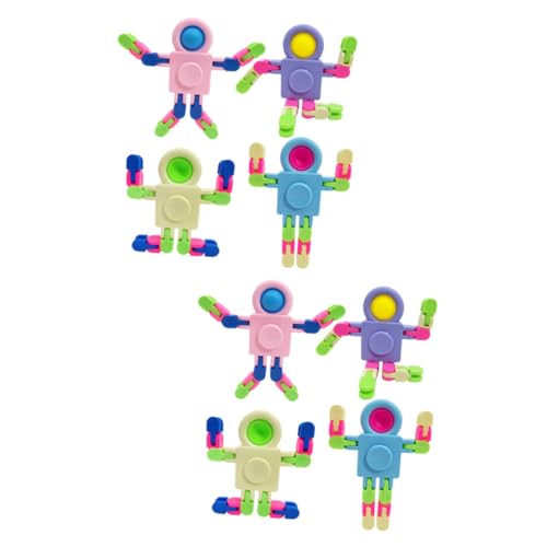 Beaupretty 8 Stücke Roboter Transformierbare Kette Spielzeug für Kinder Sensorikspielzeug Selbstgemacht Stressabbau Kunststoff Gyroskop Spielzeug Frühpädagogisches Intelligenzspielzeug von Beaupretty