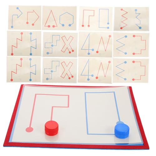 Beaupretty 8 Stück Teiliges Gehirntrainings Kartenspiel für Interhemisphärisches Lernspiel Hand Auge Koordination Logisches Denkspiel Kindergarten für Jahre von Beaupretty