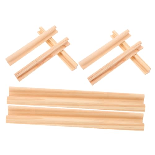 Beaupretty 8 Stück Teiliges Holz Domino Ablage Stabile Domino Halter und Display Tray Alphabet Bastelständer Spielzubehör für DIY und Gesellschaftsspiele von Beaupretty